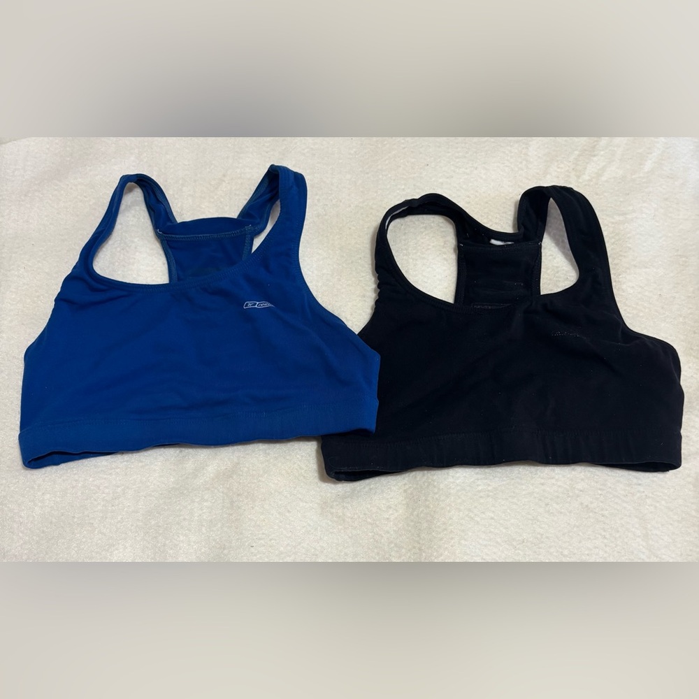 Reebok Blue and Black Sports Bras BUNDLE